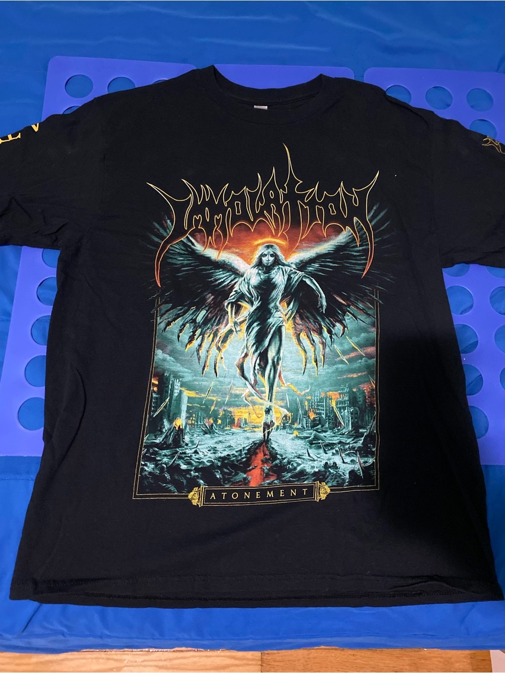 Immolation Black Graphic 'Atonement' Band Tee